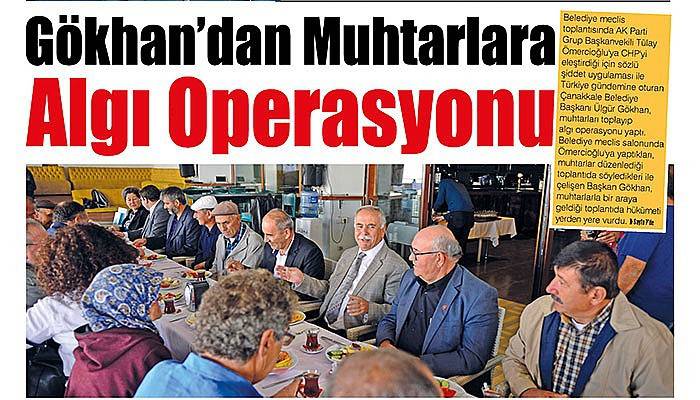 Muhtarlara algı operasyonu yaptı