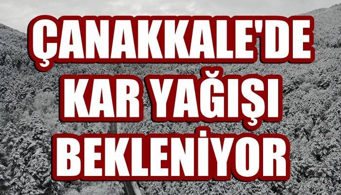 Batı Marmara’da yoğun kar yağışı bekleniyor (VİDEO)