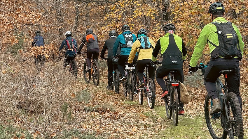 Lapseki Dumanlıdağ’da Römorklu Dağ Bisikleti Turu Düzenlendi