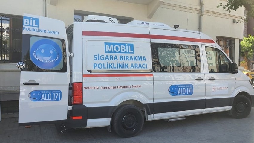 Mobil Sigara Bırakma Aracı bugün İskele’de
