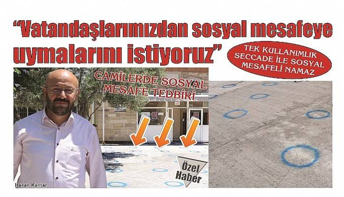 TEK KULLANIMLIK SECCADE İLE SOSYAL MESAFELİ NAMAZ  