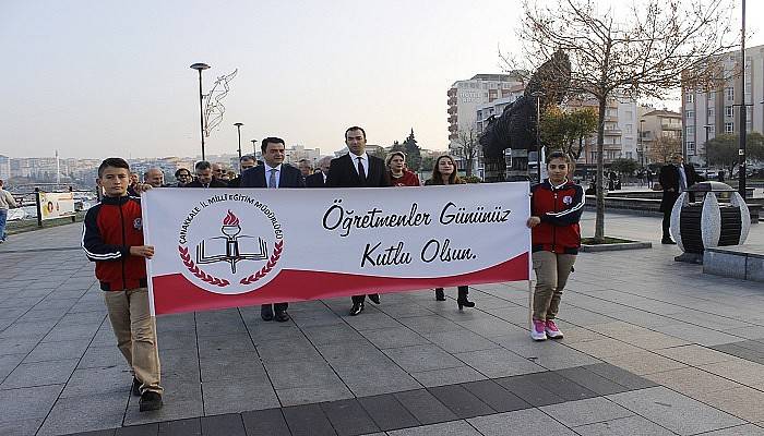 Çanakkale'de Öğretmenler Günü kutlandı (VİDEO)