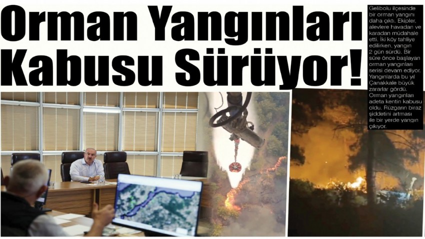 Orman Yangınları Kabusu Sürüyor!