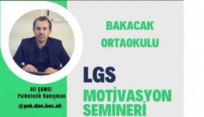 LGS’YE MOTİVASYON SEMİNERİ YAPILACAK