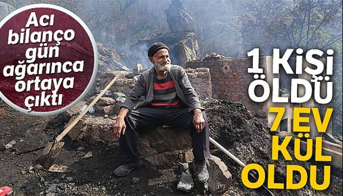 Yangının acı bilançosu gün ağarınca ortaya çıktı