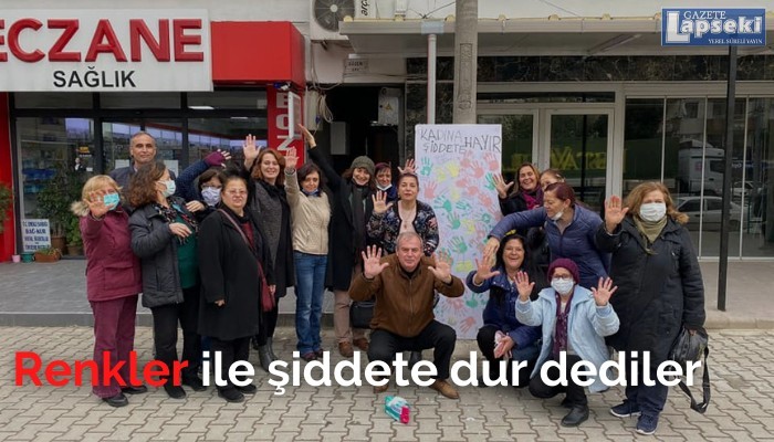 Renkler ile şiddete dur dediler