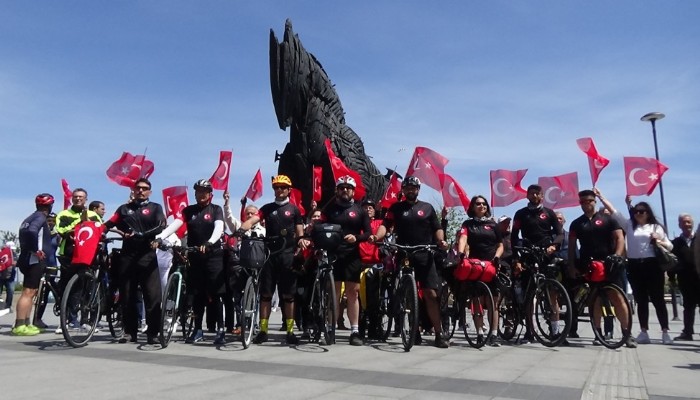 'Çanakkale’nin Evlatları Atasının İzinde' bisiklet turu başladı (VİDEO)