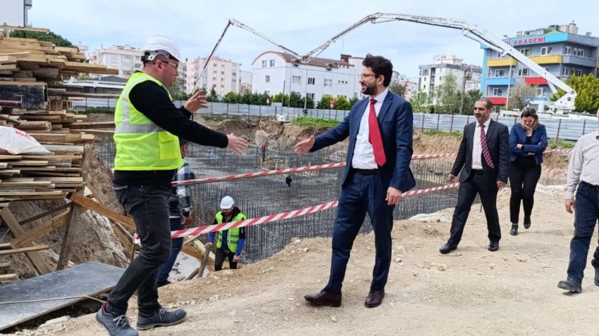 Baştürk, Temel Atma Çalışmalarını Yerinde İnceledi