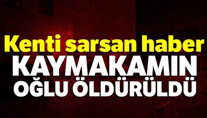 Gemlik kaymakamının oğlu öldürüldü