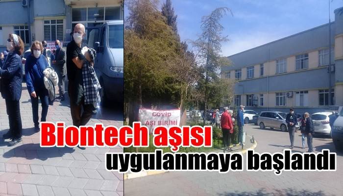 Biontech aşısı uygulanmaya başlandı