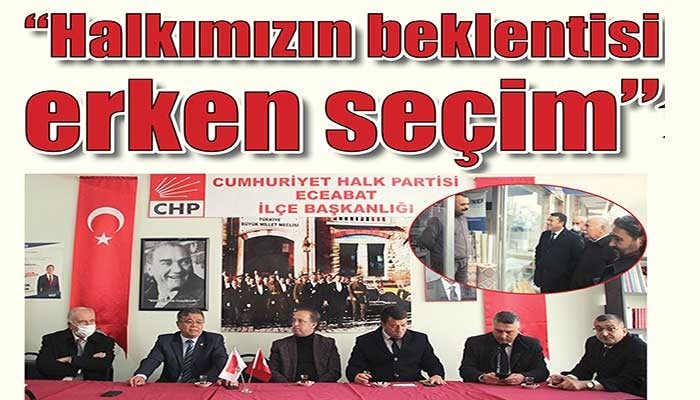 CHP’Lİ BAŞKANLAR ECEABAT’TA BULUŞTU