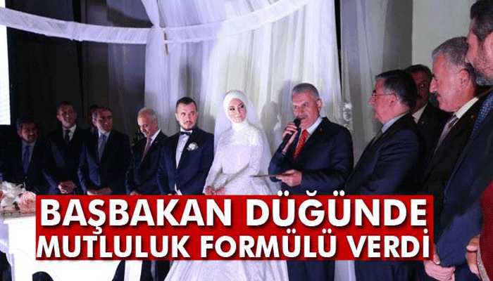 Başbakan Binali Yıldırım, yeğeninin nikah şahidi oldu