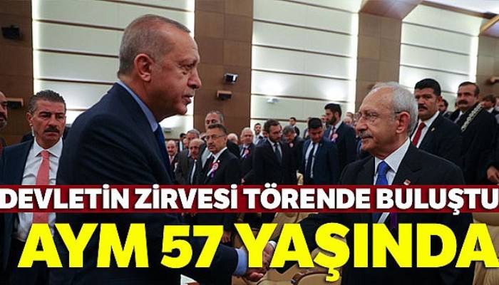 Cumhurbaşkanı Erdoğan Yüce Divan Salonundaki törene katıldı