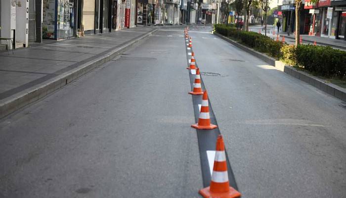 Demircioğlu'nda Yol Çizgileri Yenilendi