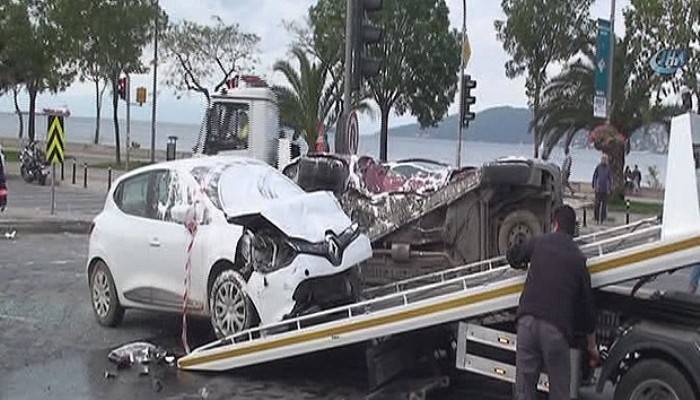 İstanbul Kartal sahil yolunda kaza: 6 yaralı