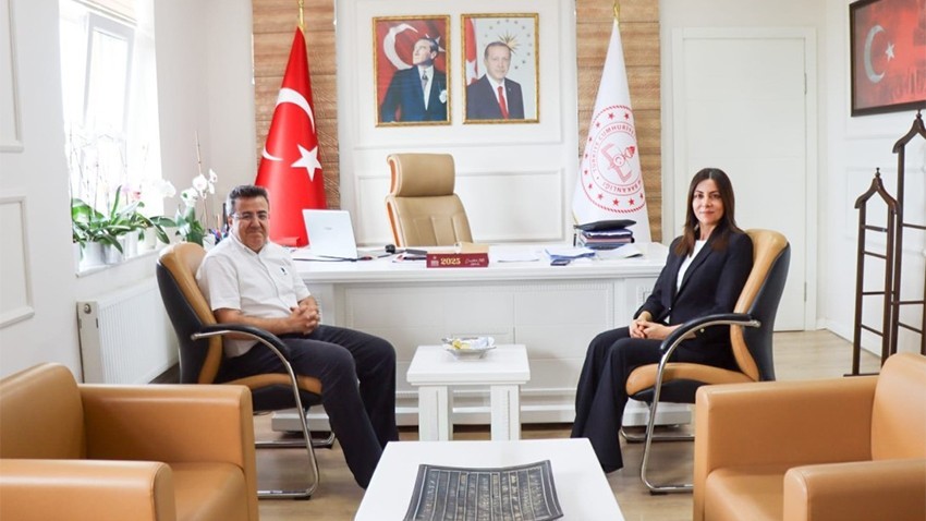 Prof. Dr. Uğur Türkmen’den İl Millî Eğitim Müdürü Mine Hayta’ya Ziyaret