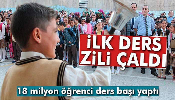 İlk ders zili çaldı