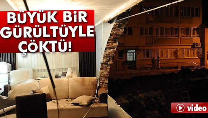  Binanın duvarı çöktü