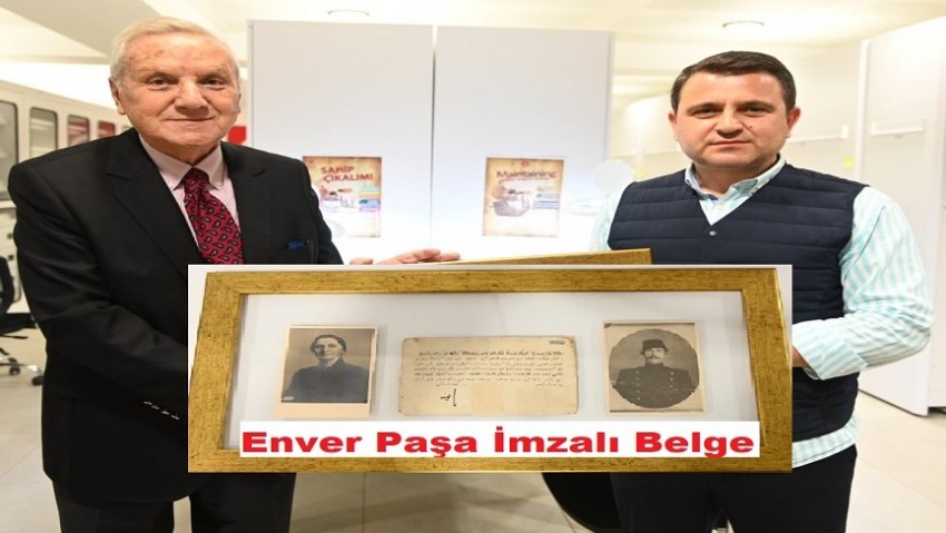 Enver Paşa İmzalı Tarihi Belge Tarihi Alan Başkanlığına Teslim Edildi