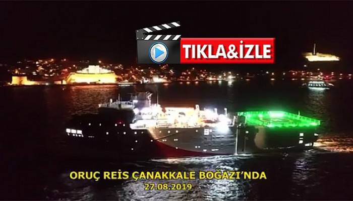 Çanakkale Boğazından böyle geçti (VİDEO)