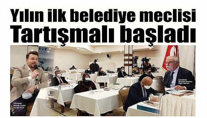 Yılın ilk belediye meclisi Tartışmalı başladı