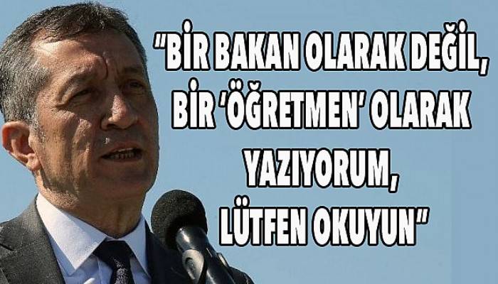 “Yüz yüze eğitime 21 Eylül’de başlayabilmemiz sizin elinizde”