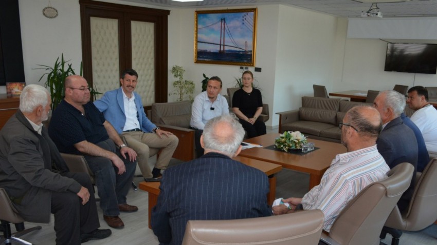 Vatandaşlar, Belediye Başkanı Atilla Öztürk'ü ziyaret etti