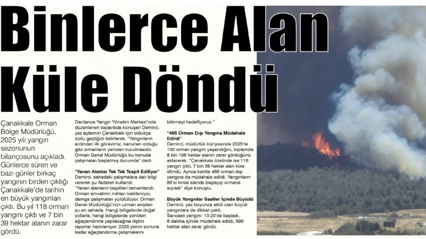Binlerce Alan Küle Döndü