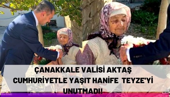 Cumhuriyetle Yaşıt Teyzeye Vali Ziyareti