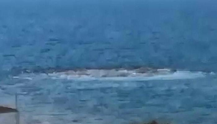 Denizde korkutan görüntü (VİDEO)