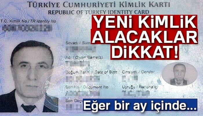 1 ay içinde alınmayan çipli kimlikler imha ediliyor