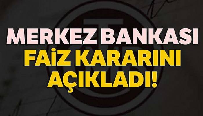 Merkez Bankası faizi değiştirmedi