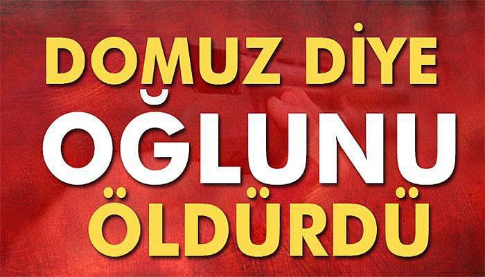 Domuz diye oğlunu öldürdü