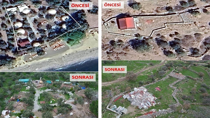 Ayvacık’ta 63 Kaçak Yapı Yıkıldı