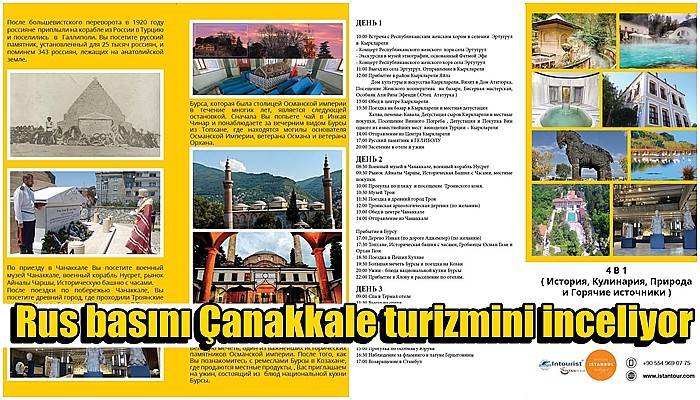 Rus basını Çanakkale turizmini inceliyor