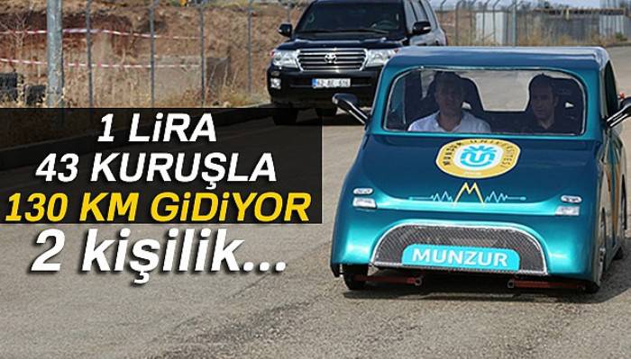 Munzur, 130 kilometrede 1 lira 43 kuruş yakıyor