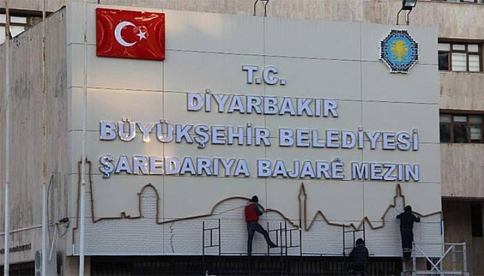  Belediye tabelasına Diyarbakır silueti eklendi
