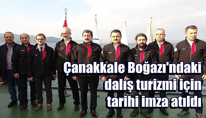  Çanakkale Boğazı'ndaki dalış turizmi için tarihi imza atıldı (VİDEO)