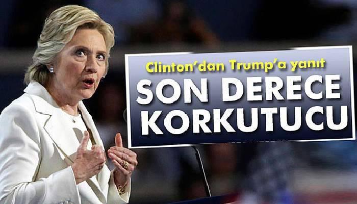 Clinton’dan Trump’a yanıt