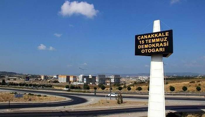  “Çanakkale 15 Temmuz Demokrasi Otogarı” olarak değiştirildi