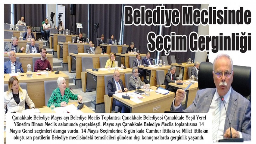 Belediye Meclisinde Seçim Gerginliği (VİDEO)