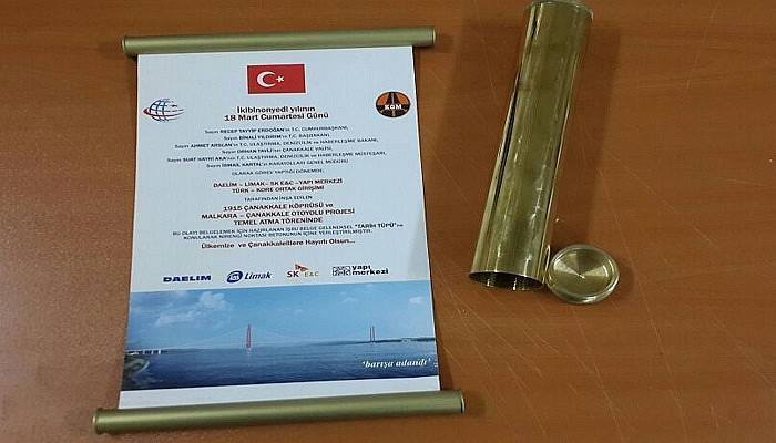 1915 Çanakkale Köprüsü ‘Tarih Tüpü’yle Ölümsüzleşti!