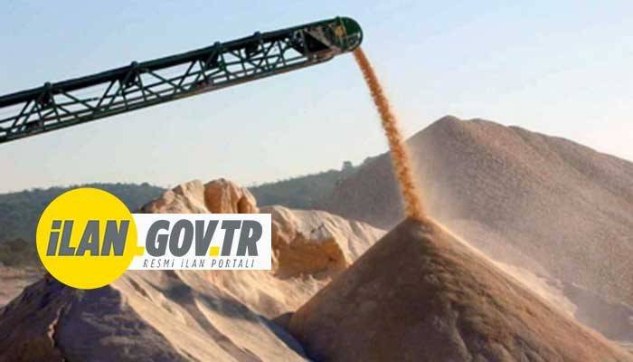15 BİN 625 METREKÜP KUM-ÇAKIL MADENİ SATILACAK