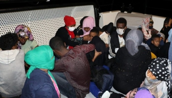 Ayvacık açıklarında 59 kaçak göçmen kurtarıldı