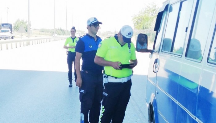 Toplu taşımaya trafik denetimi