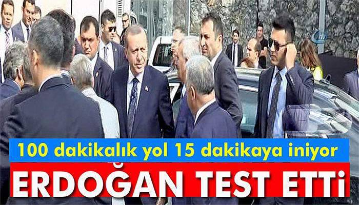 Cumhurbaşkanı Erdoğan, kendi kullandığı otomobille Avrasya Tüneli’nden geçti