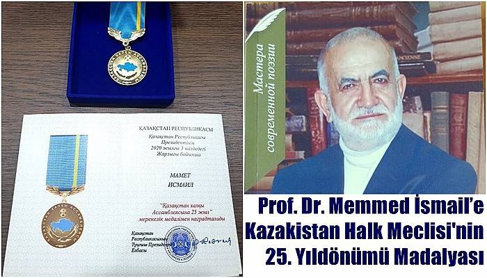 Prof. Dr. Memmed İsmail’e Kazakistan Halk Meclisi'nin 25. Yıldönümü Madalyası