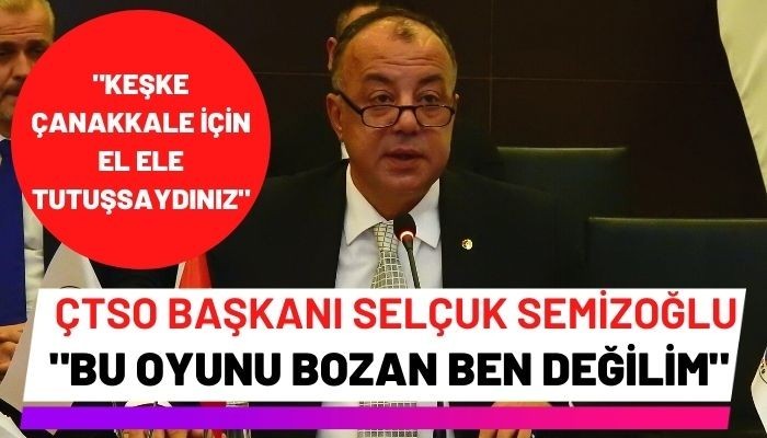 “Keşke Çanakkale için el ele tutuşsaydınız”