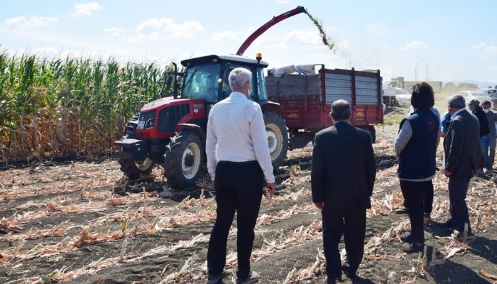 Çan’da Silajlık Mısır ve Soya Fasulyesi Hasadı Tarla Günü Yapıldı