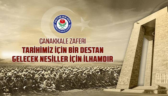 Eğitim-Bir-Sen Şube Başkanı Can’dan 18 Mart Deniz Zaferi Mesajı